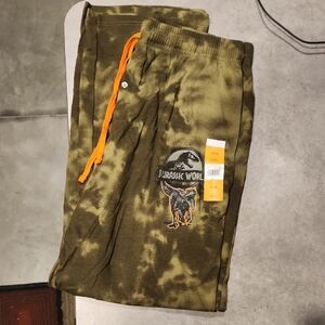 Jurassic World Green Tie-Dye Sweatpants